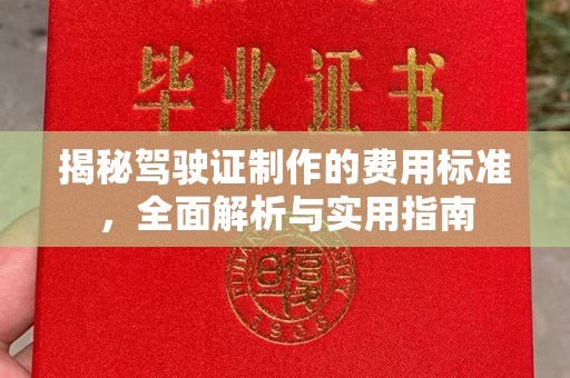 塘厦揭秘驾驶证制作的费用标准，全面解析与实用指南